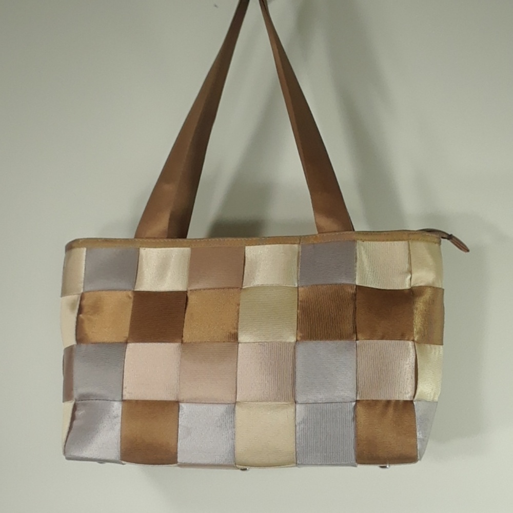Seatbelt purse In neutral colors